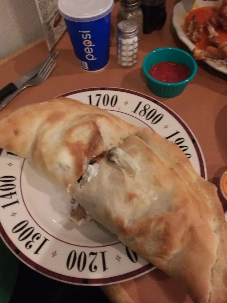Pepperoni and Meatball Calzone